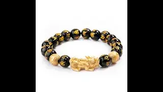 Feng Shui Bracelet &ndash; Pixiu Black Obsidian Bracelet for Wealth#bracelet #Feng Shui Bracelet