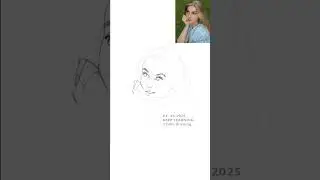keep drawing Day1847【keep learning what U like】face figure drawing painting #Shorts #sketch#portrait
