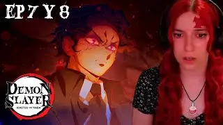 REACCIÓN A KIMETSU NO YAIBA: ARCO ENTRENAMIENTO PILAR 👺⚔️ | EP 7 - 8 | LOS PILARES CONTRA MUZAN 🔥🏯