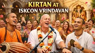 Divine Kirtan at ISKCON Vrindavan | Vaishnavas Chanting the Holy Names 🌸🎶