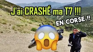 J'ai crashé ma T7 en Corse 😱 !!! Road trip moto en Corse - EP05