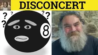 🔵 Disconcert - Disconcerting Meaning - Disconcerted Examples - Disconcerted Definition - GRE Vocab