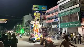 Ganesha nimajjanam 2024 near clock tower shubhas road #mahipeta