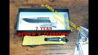 7 Yr Review w/ full teardown - Raven Crest Tactical RTC-1 Custom OTF switch blade automatic knife
