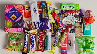 Satisfying Video Unboxing GIANT Rainbow Color Sweet Chocolate and Candy Cutting ASMR