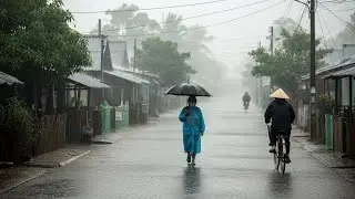 Heavy Rain in Borneo ⚡ Nature Ambience Sounds for Deep Sleep