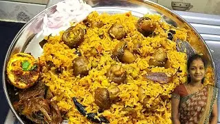 வீட்டு அரிசியில் காளான்/மஷ்ரூம் பிரியாணி | Mushroom Biryani Recipe in Tamil | Kalan Biryani in Tamil