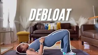 Quick Debloating Yoga | VLOGMAS WEEK 1 | Kennedy U