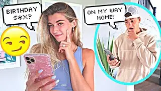 Texting My FIANCE DIRTY Song Lyrics Prank! *Leads To Something Else*