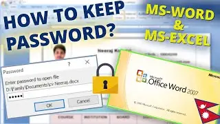 How To Keep Password on Ms-Word & Ms-Excel in Nepali?
