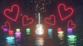 15 min Chill loop Burning Guitar music. #chill #music #burning #guitar #flame #heart