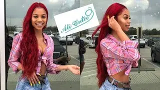 ALI GRACE HAIR REVIEW 26' Brazilian Dyed Red