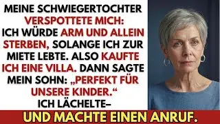 „Du wirst arm und allein sterben“, spottete meine Schwiegertochter – also kaufte ich eine Villa und…