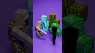 Minecraft Mobs Vs Real Life 3D Simulation