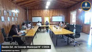 Sesión Extraordinaria N°1 de Concejo Municipal