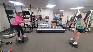 Balance and fun with @Strongboardbalance and Bosu and an old toy