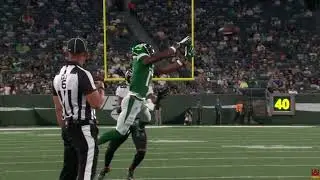 Jets rookie WR Garrett Wilson with an athletic catch...
