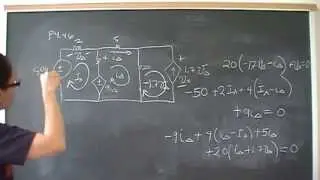 Mesh Currents P4.46 Nilsson Riedel Electric Circuits 9E Solution