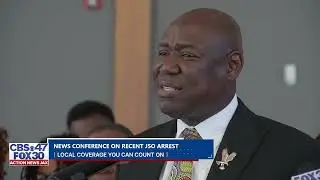 Attorneys Ben Crump, Harry Daniels in Jacksonville addressing arrest of woman outside of school
