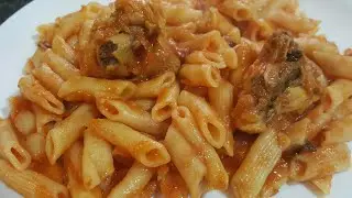 Macarrones con pollo para Irene en olla GM G
