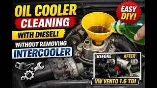 VW Vento 1.6 TDI Oil Cooler Cleaning at Home (Without Removing Intercooler)