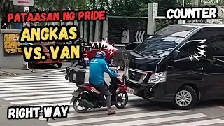 Matinding Sagupaan ng Pride sa Makati: Angkas Rider vs. Counterflow na Van!