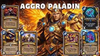 Aggro Comes Back! &mdash; Best Aggro Paladin Deck to Climb Legend &mdash; Hearthstone Standard
