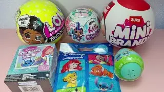 zuru mini brand, lol colour change, disney doorables, lol boy, bitty pop surprise ASMR NO Talking