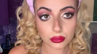Burgundy makeup| cipria di ACTION | CURVED