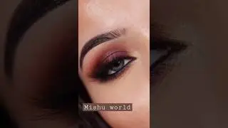 maroon eye makeup #youtubeshorts #youtube #shorts #eyemakeup #glam #wedding #season
