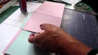 How to make a Mini album  -Beach hut Mini - putting the album together