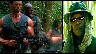Predator (1987) | Dutch and his crew open fire against SAM JACKSON