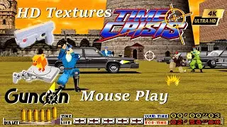 Time Crisis ~4K DuckStation HD textures  Guncon Emulation ( Mouse Play ) l PS1 PC