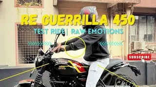Royal Enfield Guerrilla 450 test ride along slow moving traffic | Raw emotions #guerrilla450