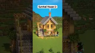 Easy Survival House 🏠 #minecraft