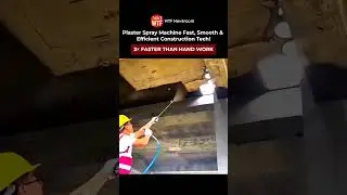 Plaster Spray Machine - Fast, Smooth & Efficient Construction Tech!🏗⚙️