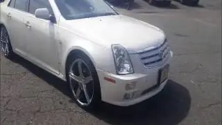 2006 Cadillac STS Rolling out Rimtyme of Charlotte sitting on 20