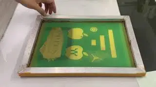 screen printing glass ink gold color