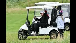 Donald Trump now has an armored golf cart.