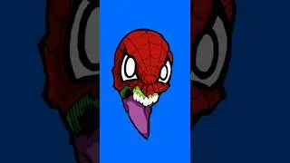 Spiderman face Coloring Page  🎨🖌️