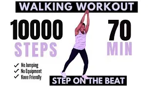 10000 Steps in 70 Min Fat Burn Walking Workout I Low Impact Indoor ExerciseI Easy Cardio Dance