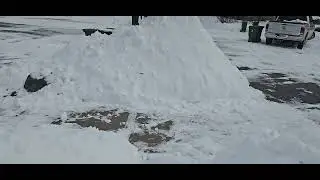 After snowstorm...must...cleanup ❄️it is a law...