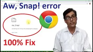 AW Snap in Google Chrome Fix the problem in Hindi | aw snap google chrome fix