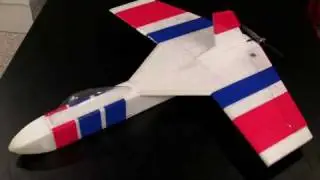rcFoamFighters Mini Dragon Forward Swept Wing  Maiden Flights