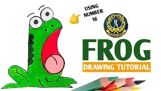 How to Draw a Frog Step by Step | Easy Frog Drawing for Kids | Pullu Arts