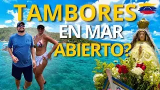 Procesi&oacute;n en el mar para la Virgen del Valle en Chuspa!