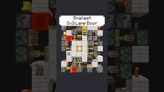 Smallest 3x3 Piston Door that Has a Lamp In The Middle Of It