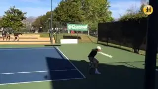 Riley Scott wins the MBL singles title in tennis Wednesday at Chamisal