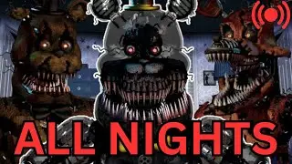NIGHTMARE MODE ALL NIGHTS FNAF 4 #fnaf