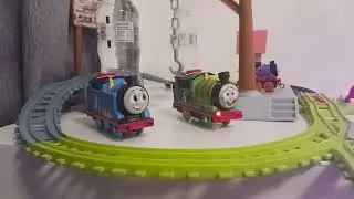 US 2023 Talking Thomas With Seagulls Talks To Spanish 2022 Talking Percy With Harold.